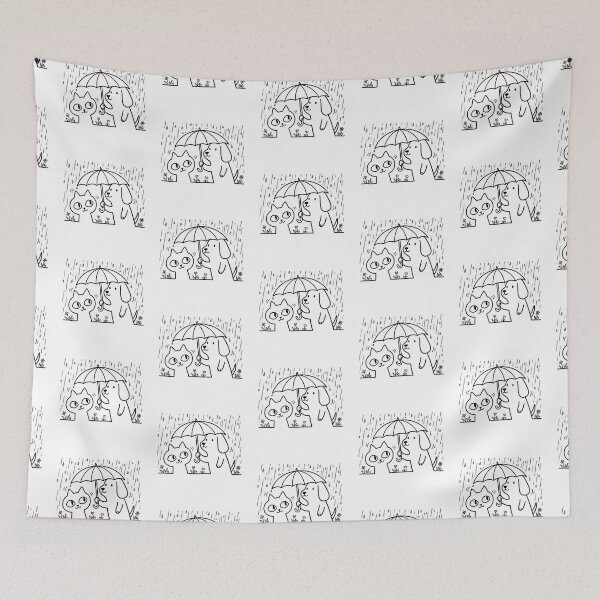 Item preview, Dogs, Cats, and Spring Rain designed and sold by COOLKJS0.
