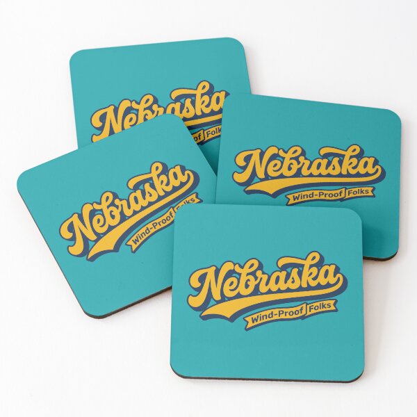 Item preview, Retro Nebraska Wind Proof Folks Vintage 70s Script Art designed and sold by Cozy-Old-Pub.