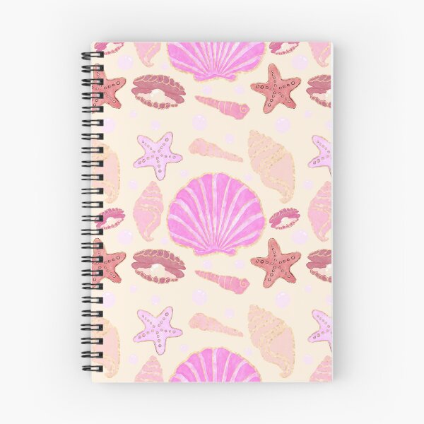 Item preview, Pink Shells on Tan with Gold Trim designed and sold by jshuphotography.