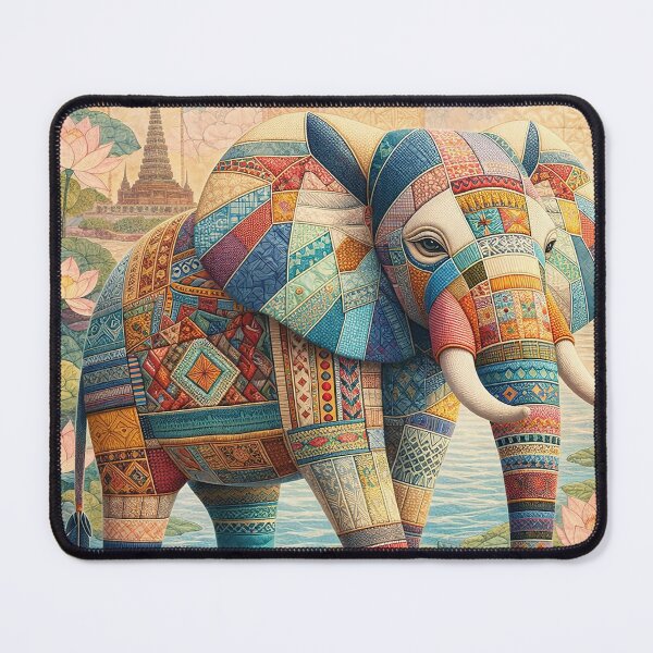 Item preview, Patchwork Elephant Harmony designed and sold by Vanich-Panich.