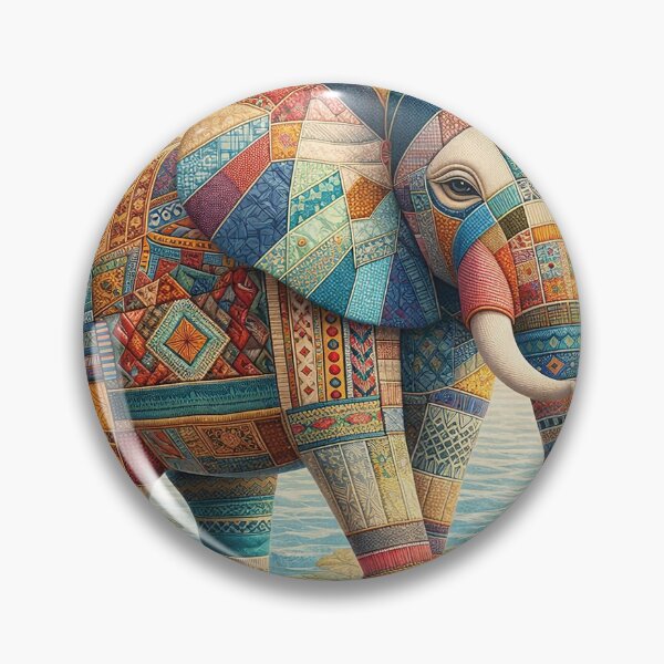 Item preview, Patchwork Elephant Harmony  designed and sold by Vanich-Panich.