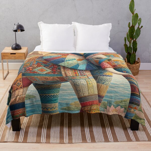 Item preview, Patchwork Elephant Harmony  designed and sold by Vanich-Panich.