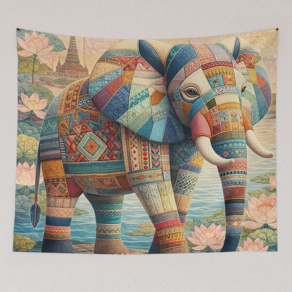 Item preview, Patchwork Elephant Harmony  designed and sold by Vanich-Panich.