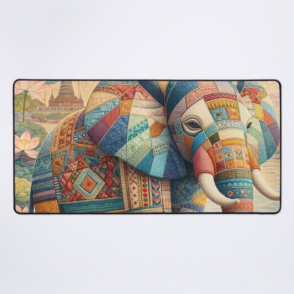 Item preview, Patchwork Elephant Harmony designed and sold by Vanich-Panich.