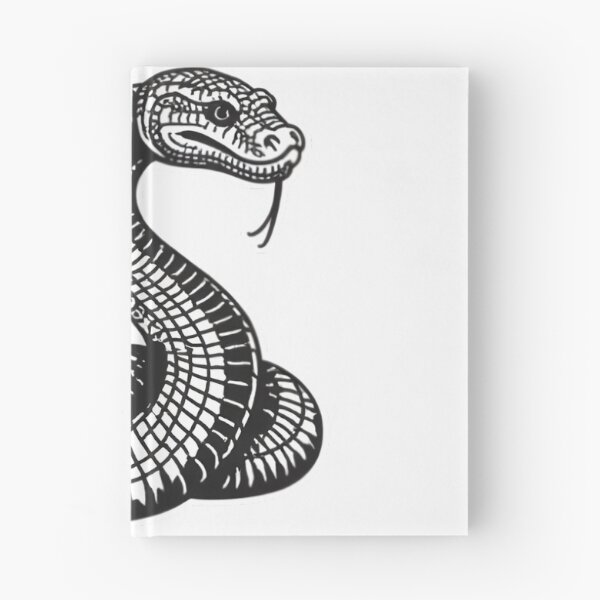 Item preview, Coiled Cobra Snake – Bold Tribal Line Art Design designed and sold by Kavya Art.