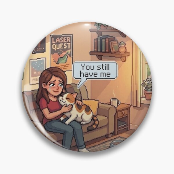 Item preview, Mother’s Day Comfort Cat – Cute Pixel Art Cat Saying “You Have Me” designed and sold by PawMic.
