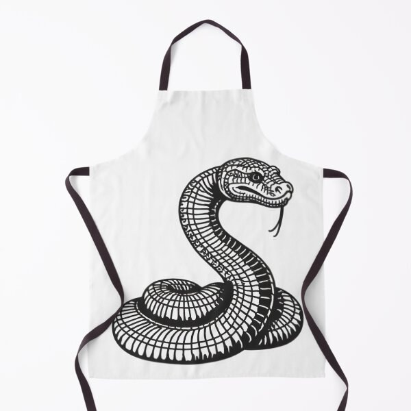 Item preview, Coiled Cobra Snake – Bold Tribal Line Art Design designed and sold by Kavya Art.