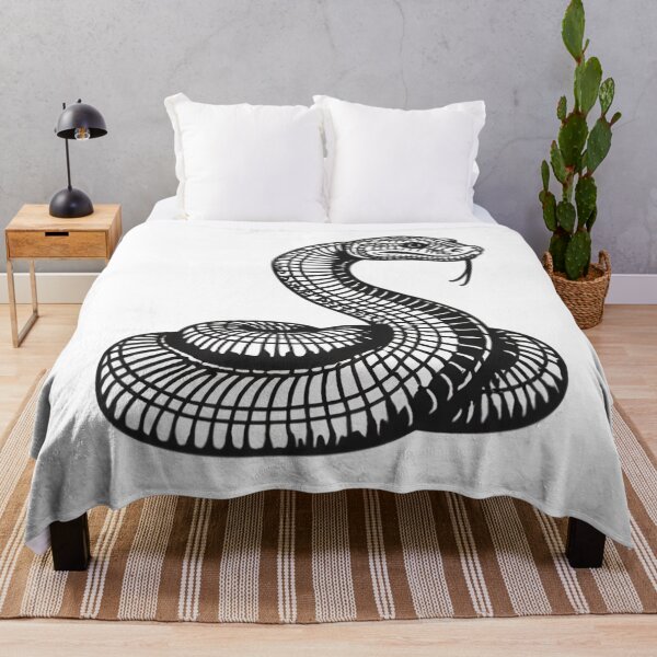 Item preview, Coiled Cobra Snake – Bold Tribal Line Art Design designed and sold by Kavya Art.