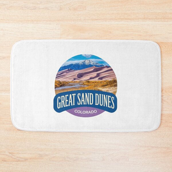 Item preview, Great Sand Dunes Colorado Snow Capped Mountains National Park Sticker designed and sold by Blurbean.