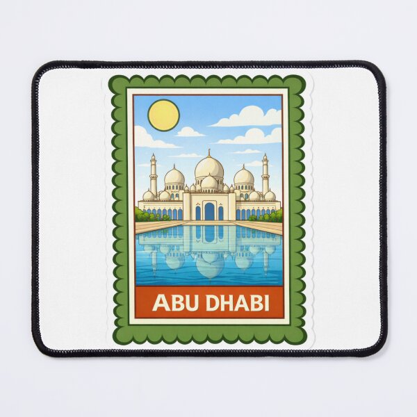 Item preview, Abu Dhabi Sheikh Zayed Grand Mosque Travel Stamp Sticker Magnet designed and sold by CLOUTKULT.