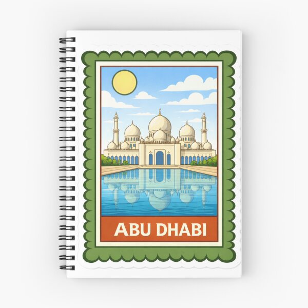 Item preview, Abu Dhabi Sheikh Zayed Grand Mosque Travel Stamp Sticker Magnet designed and sold by CLOUTKULT.