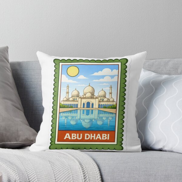 Item preview, Abu Dhabi Sheikh Zayed Grand Mosque Travel Stamp Sticker Magnet designed and sold by CLOUTKULT.