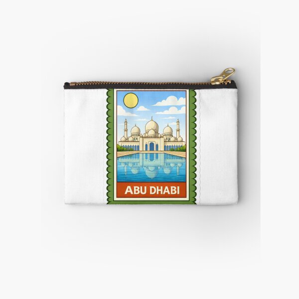 Item preview, Abu Dhabi Sheikh Zayed Grand Mosque Travel Stamp Sticker Magnet designed and sold by CLOUTKULT.
