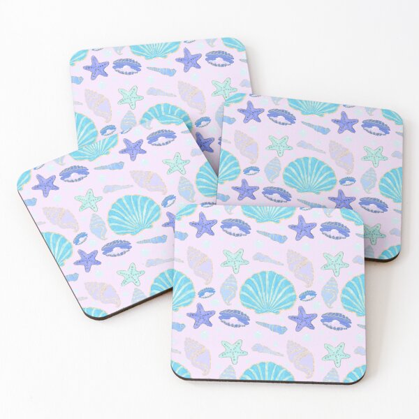 Item preview, Purple and Blue Shells with Gold Trim designed and sold by jshuphotography.