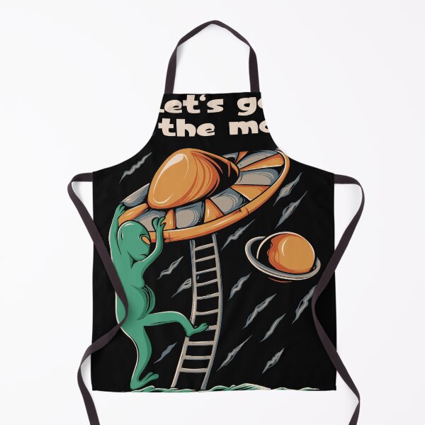 Item preview, Let’s Go To The Moon Funny Alien Space Meme Saturn Rocket Surreal Sci-Fi Design designed and sold by amareshdas008.