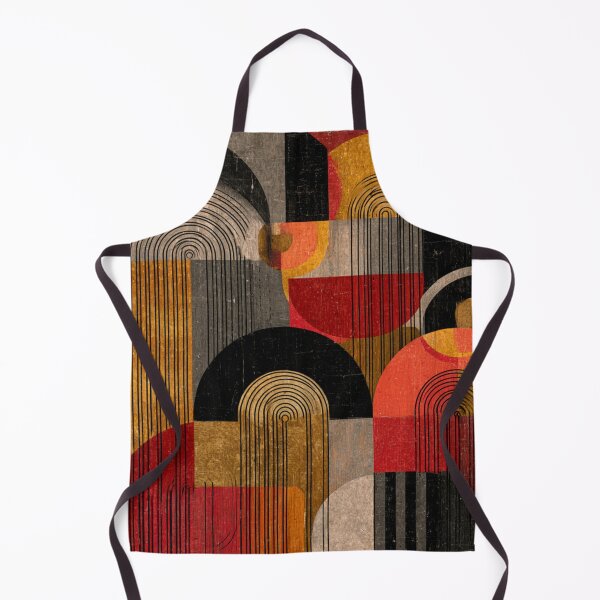 Item preview, Mid-Century Modern Abstract Art – Geometric Shapes in Earth Tones – Retro Modern designed and sold by GrinGalore.