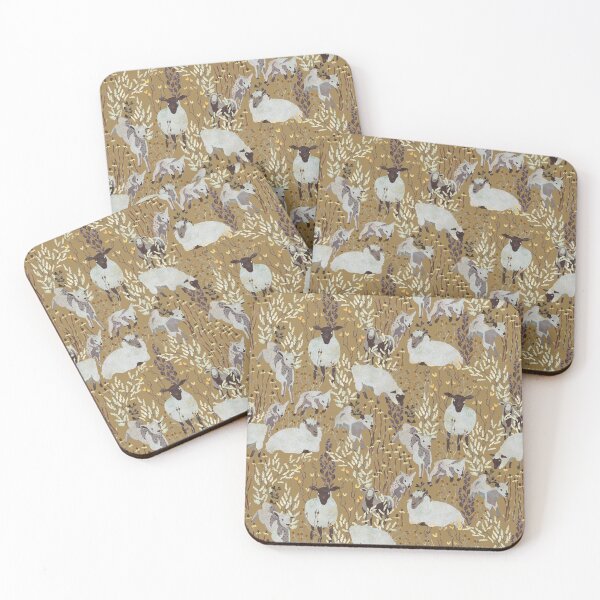 Item preview, Sheep in a meadow designed and sold by Wondroustrange.
