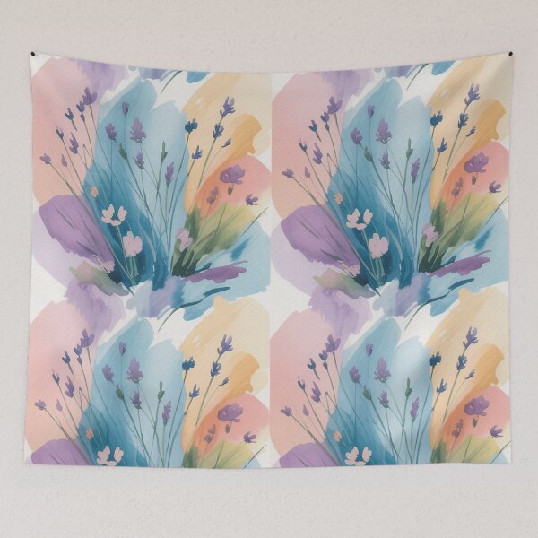 Item preview, Impressionist Lavender Bouquet Seamless Pattern designed and sold by Midnight Veil Designs.