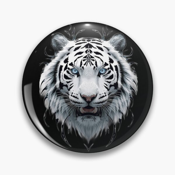 Item preview, Cyber White Tiger Neo-Tribal Streetwear Graphic designed and sold by Quotable Gear.