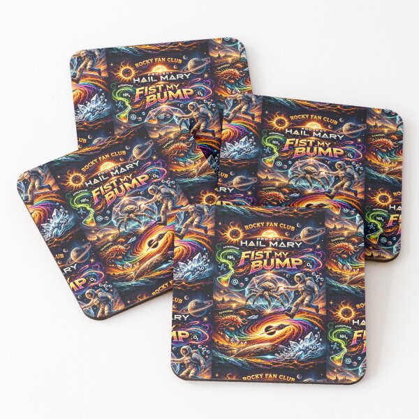 Item preview, Cosmic Rocky Fist Bump Fan Art designed and sold by bysheinks.