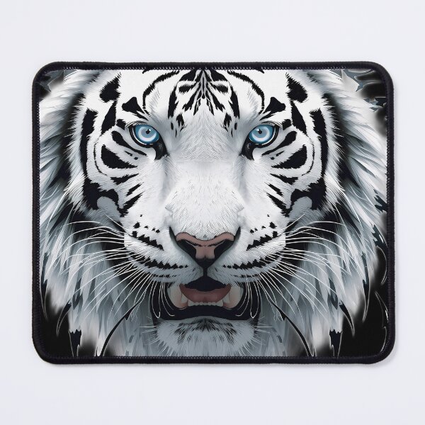 Item preview, Cyber White Tiger Neo-Tribal Streetwear Graphic designed and sold by Quotable Gear.