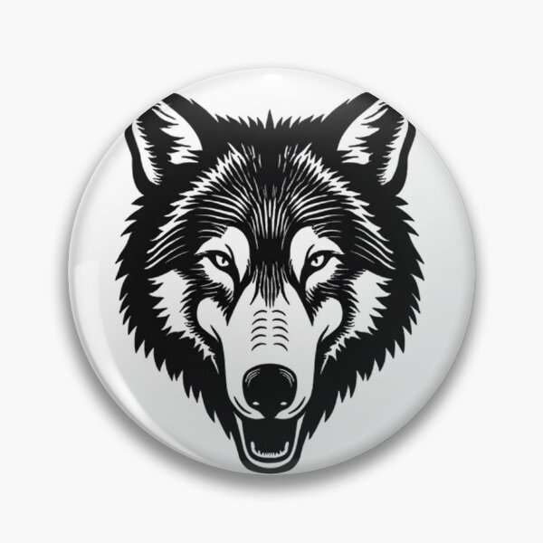Item preview, Shadow Wolf – Dark Minimalist Predator Design designed and sold by Kavya Art.