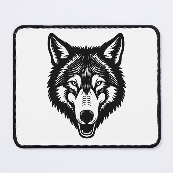 Item preview, Shadow Wolf – Dark Minimalist Predator Design designed and sold by Kavya Art.