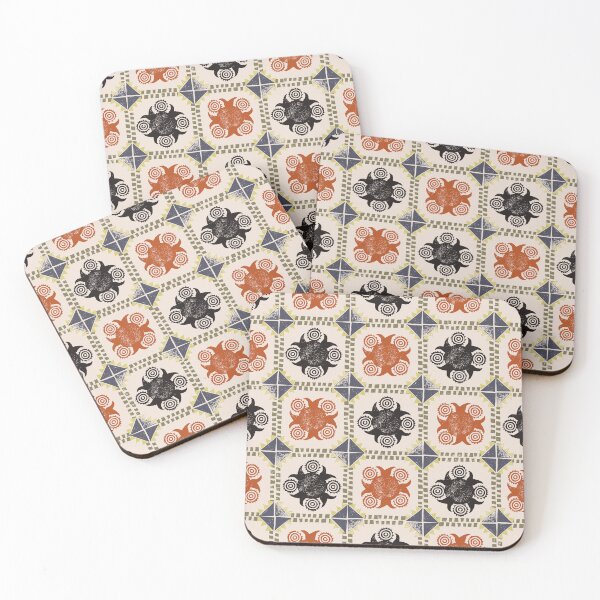 Item preview, Stamped Tiles designed and sold by Wondroustrange.