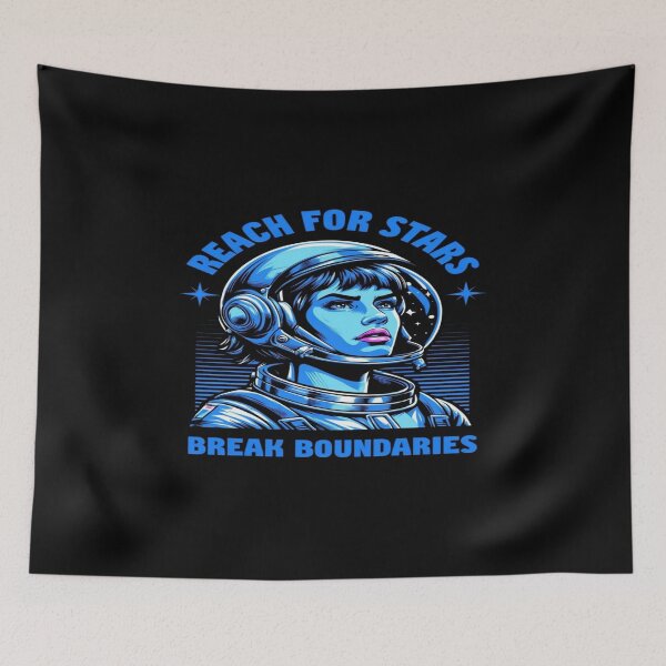 Item preview, Inspirational Astronaut Art | “REACH FOR STARS” Cosmic Motivation | Space Exploration Design designed and sold by Bright Nest Studio.