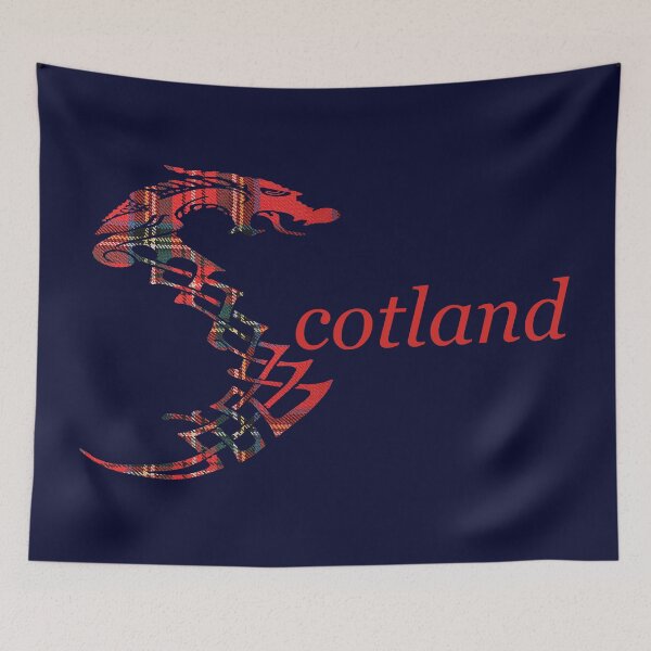 Aperçu de l'œuvre Capitale Nessie (tartan Royal Stewart) créée et vendue par Murph's Images.