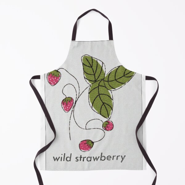 Item preview, Minimal Poster with Wild Strawberry Illustration.Botanical Poster with Forest Strawberries designed and sold by TaniaArtDesign.