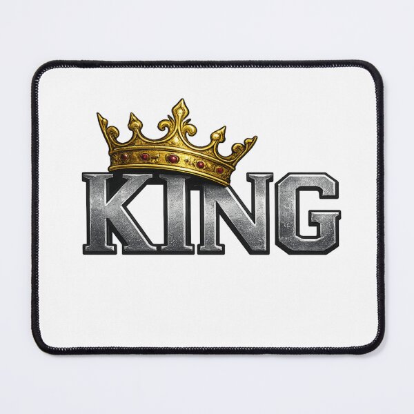 Item preview, King Crown Typography T-Shirt | Royal Metallic King Streetwear Design designed and sold by IconicDesignsXd.