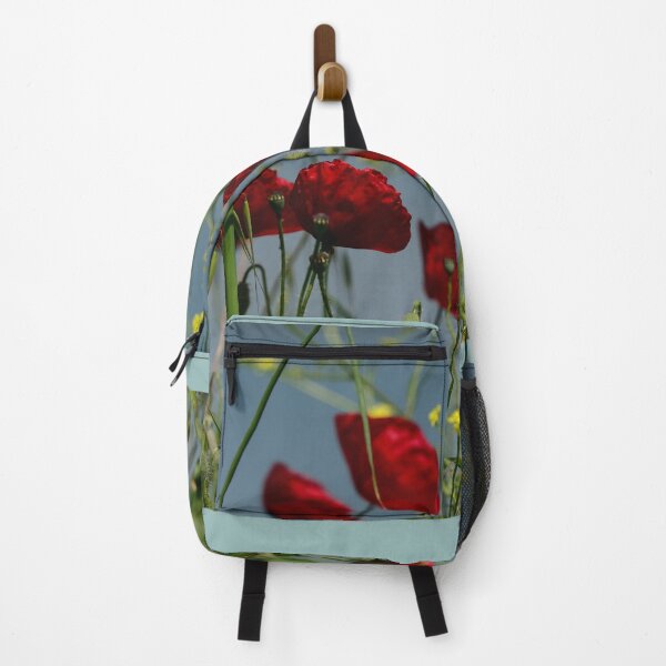 Item preview, Red Poppy Flowers Field – Wildflower Meadow Nature Aesthetic Wall Art designed and sold by onubi.