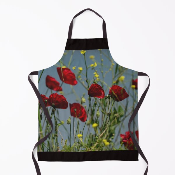 Item preview, Red Poppy Flowers Field – Wildflower Meadow Nature Aesthetic Wall Art designed and sold by onubi.