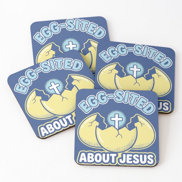 Item preview, Funny Egg-Sited About Jesus Easter Pun designed and sold by FlashCraft Design.
