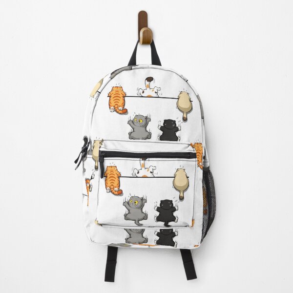 Item preview, Funny Cute Cats Hanging Cartoon Design designed and sold by blackBubble1.