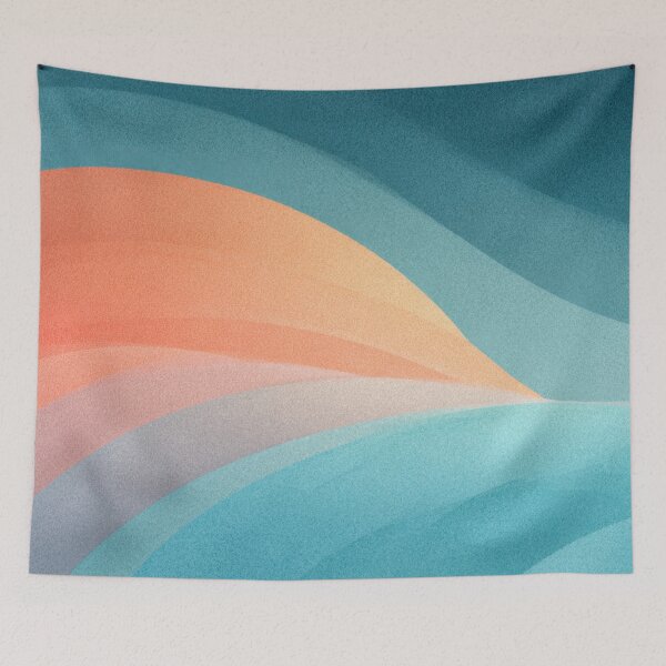Item preview, Colorful waves in an abstract design designed and sold by anytka.