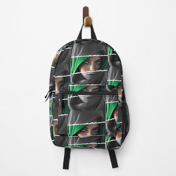 Item preview, Mystic Green Eyes Veiled Woman Fantasy Portrait designed and sold by Szpaku desart .