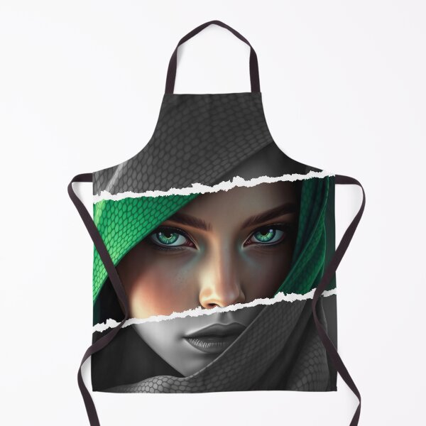 Item preview, Mystic Green Eyes Veiled Woman Fantasy Portrait designed and sold by Szpaku desart .