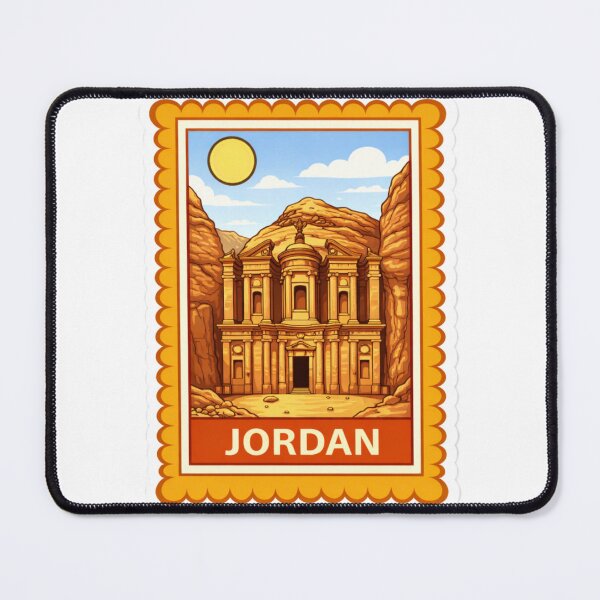 Item preview, Jordan Petra Treasury Travel Stamp Sticker Magnet designed and sold by CLOUTKULT.