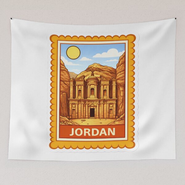 Item preview, Jordan Petra Treasury Travel Stamp Sticker Magnet designed and sold by CLOUTKULT.