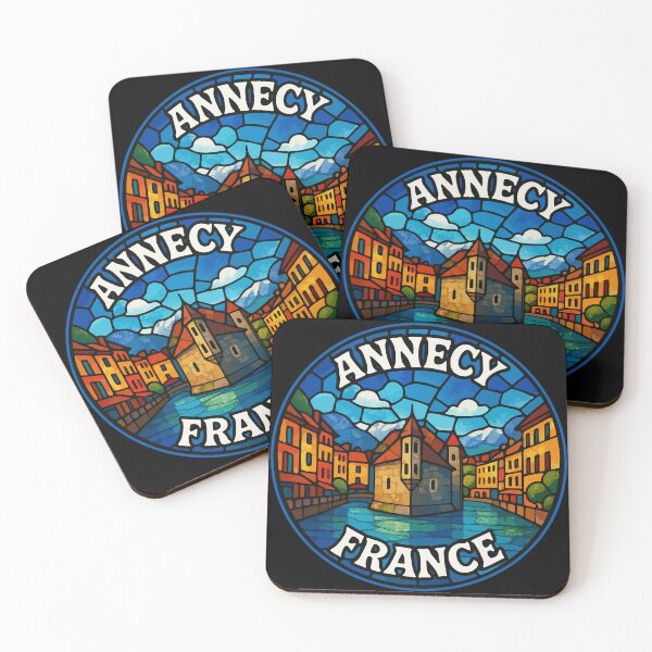 Item preview, Annecy France Retro Stained Glass designed and sold by TomFrontierArt.