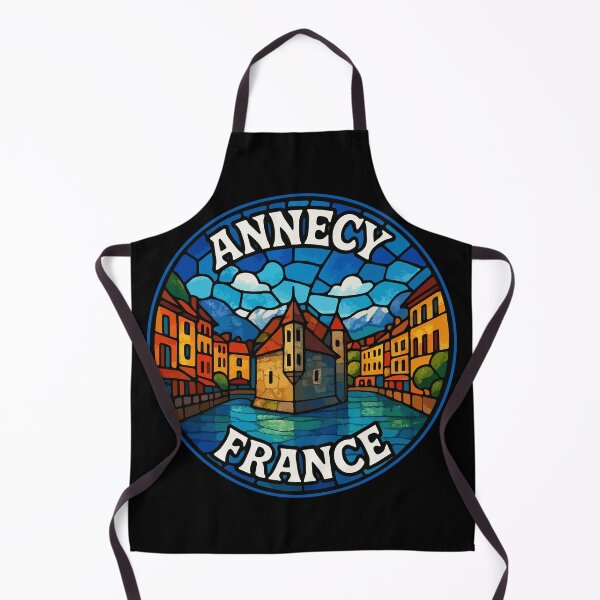 Item preview, Annecy France Retro Stained Glass designed and sold by TomFrontierArt.