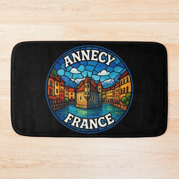 Item preview, Annecy France Retro Stained Glass designed and sold by TomFrontierArt.