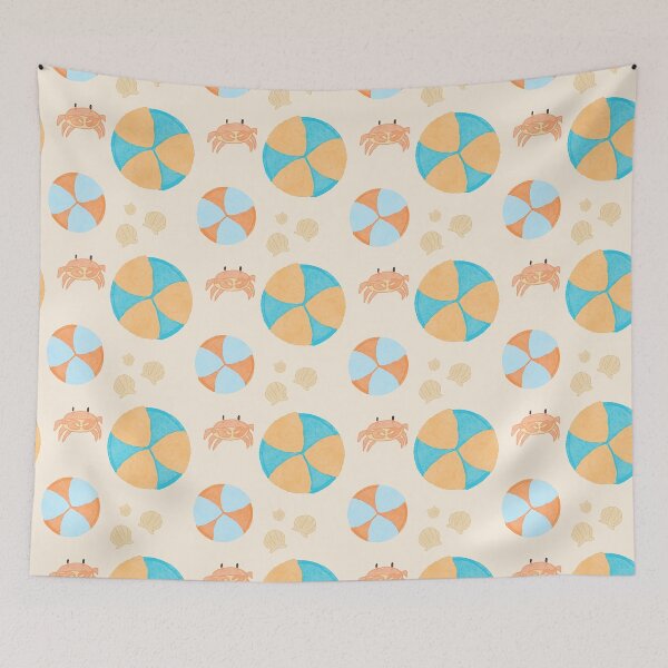 Item preview, Crabs and Beach Ball Pattern designed and sold by jshuphotography.