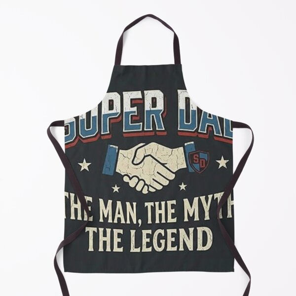 Item preview, Super Dad: The Man, The Myth, The Legend - Vintage Handshake Design designed and sold by Csstoree.