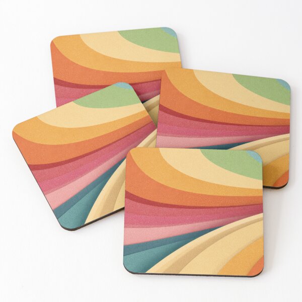 Item preview, Colorful waves and shapes in design designed and sold by anytka.