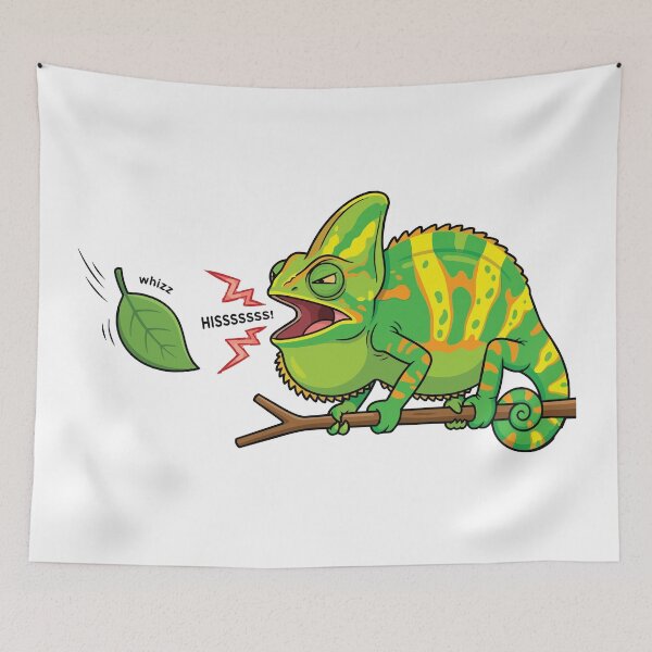 Item preview, Hissing At Leaves Dramatic Veiled Chameleon designed and sold by Petzzz.