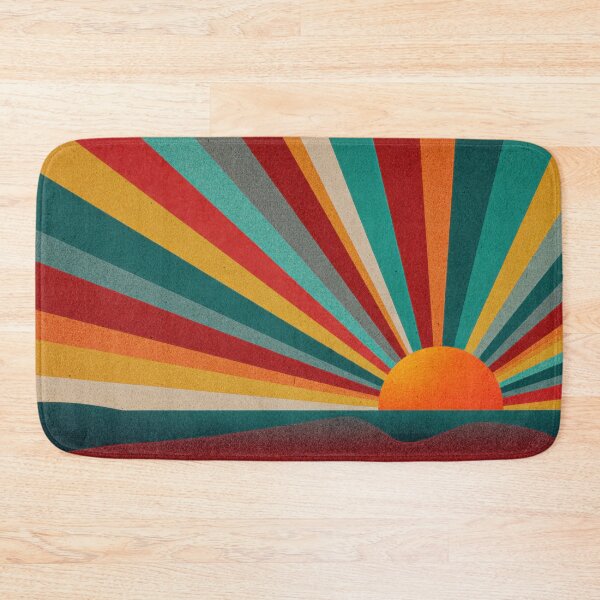 Item preview, Colorful sunrise over waves designed and sold by anytka.