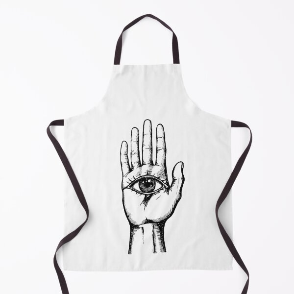 Item preview, All Seeing Eye Hand – Mystical Occult Symbol Line Art designed and sold by Kavya Art.